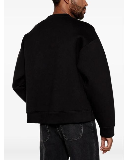 DSquared² Black Embossed Logo Sweatshirt for men