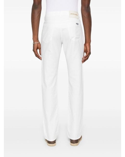 Jacob Cohen White Bard Slim-fit Jeans for men
