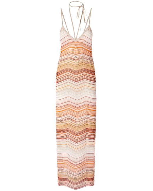 Missoni シェブロン マキシドレス White