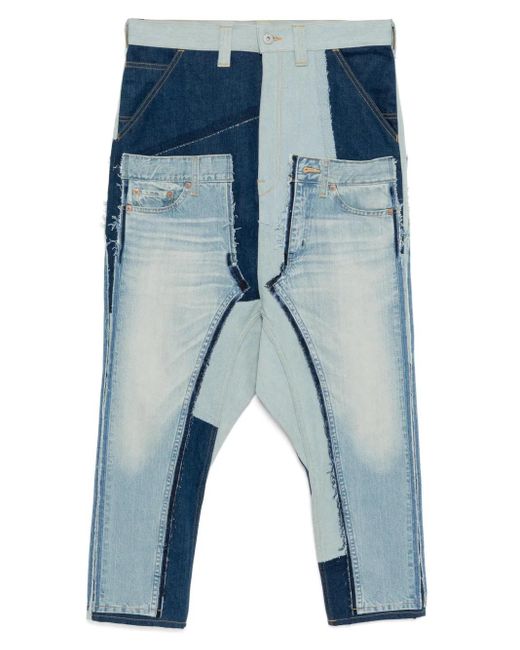 Vaqueros Con Diseño Patchwork Junya Watanabe de hombre de color Blue