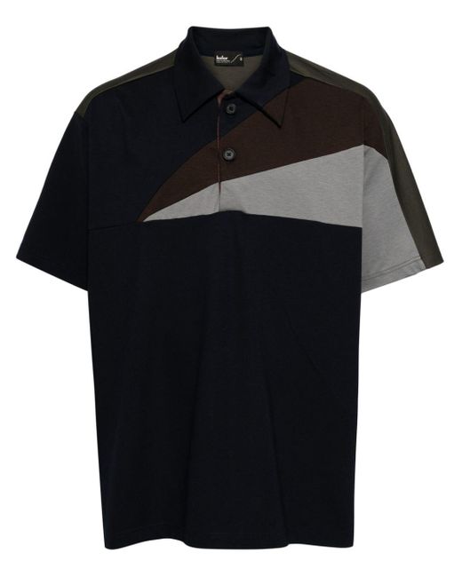 Kolor Poloshirt mit geometrischem Print in Black für Herren