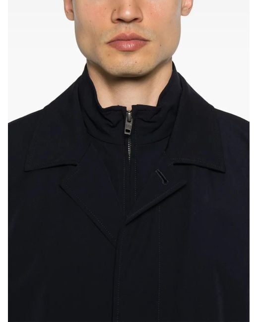 Fay Morning Coat Trenchcoat in Blue für Herren