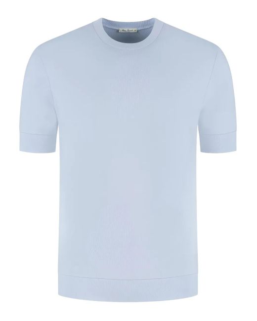 STEFAN BRANDT Blue Short-Sleeve Crew-Neck T-Shirt for men