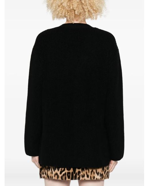 P.A.R.O.S.H. Black Sequin-Embellished Cardigan