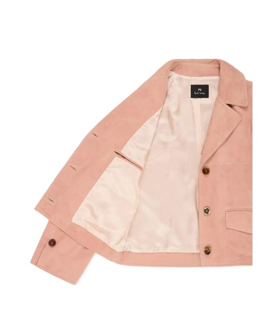 Paul Smith Pink Pockets Suede Jacket