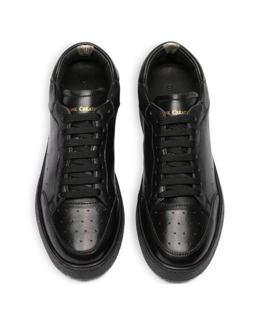 Officine Creative Black Lace-Up Sneakers