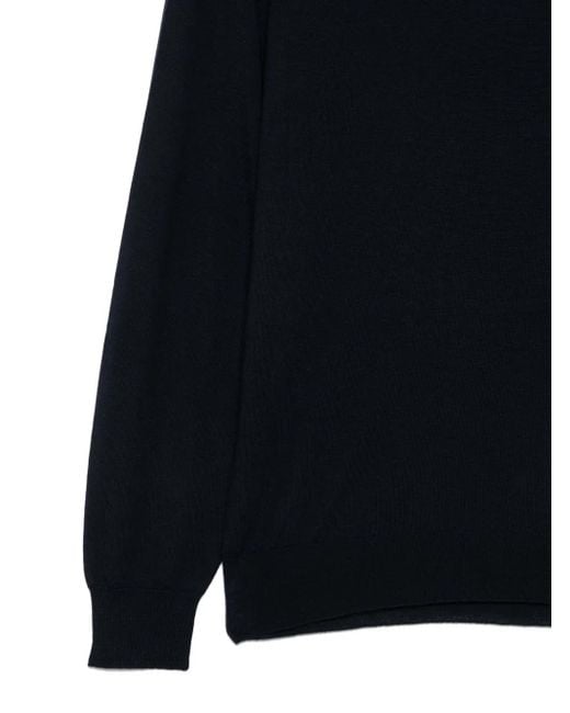Mauro Ottaviani Blue Turtleneck Wool Sweater for men