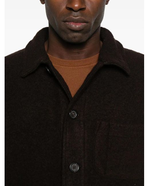 Universal Works Black Button-Down Patch-Pocket Jacket for men