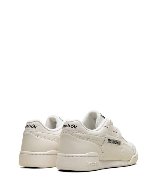 Reebok White Workout Plus Sneakers