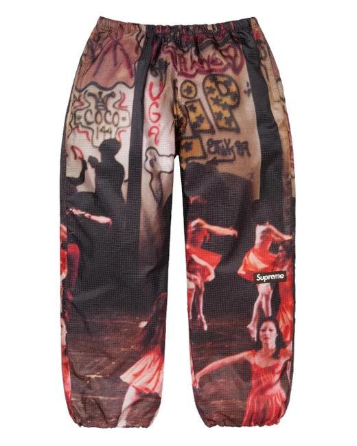 ☆Supreme Reflective Ripstop Track Pant Supreme Reflective Ripstop Track Pant Black Men's - SS25 - US