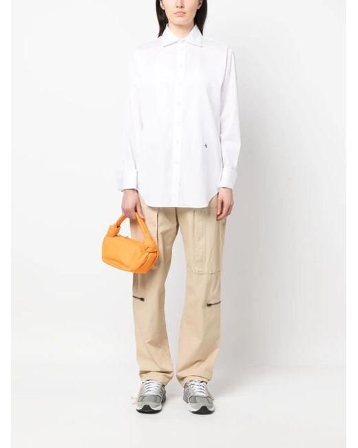 Rag & Bone White Classic Button-Up Shirt