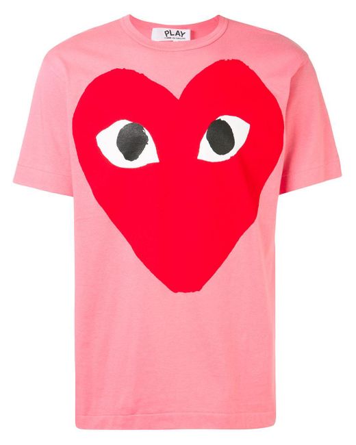 COMME DES GARÇONS PLAY T-Shirt mit Oversized-Herz in Pink für Herren | Lyst  AT