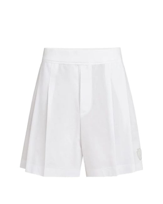 Brunello Cucinelli White Cotton Piqué Shorts