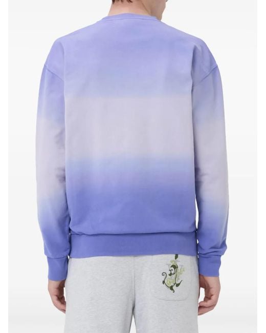 J.W. Anderson Blue Logo-Embroidered Gradient Sweatshirt for men
