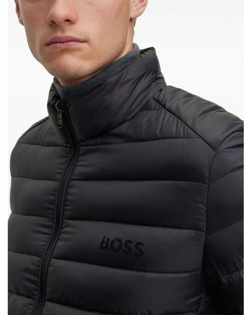 Boss Black Logo-appliqué Padded Jacket for men