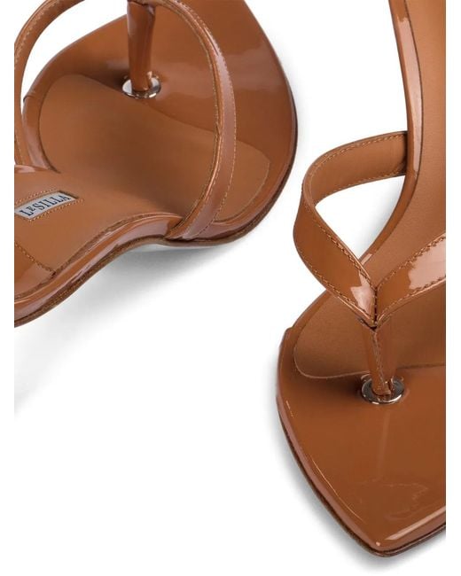 Le Silla Brown Giselle Thong-Strap Sandals