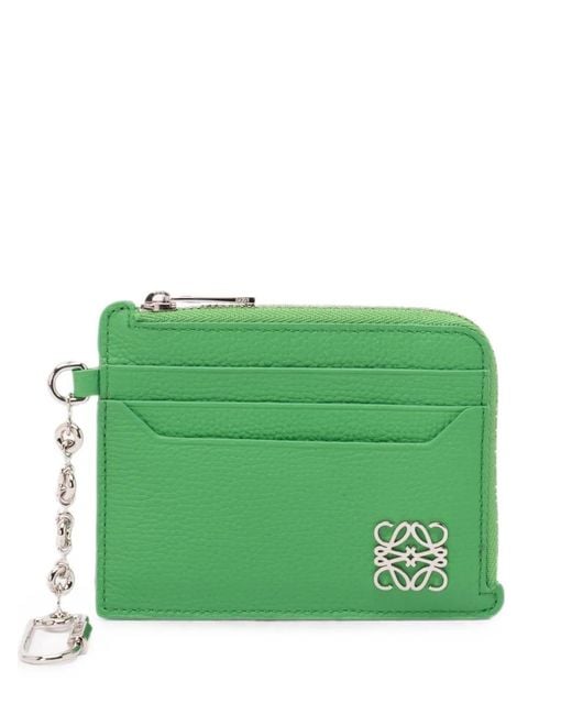 Loewe Green Anagram Leather Coin Purse