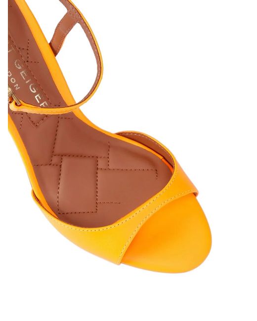 Kurt Geiger Orange Chelsea Strap Sandals