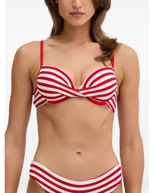 EA7 Red Striped Bikini