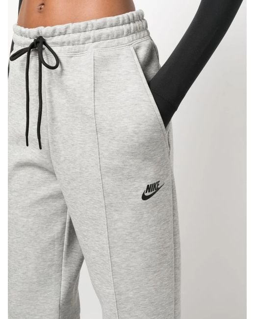 Nike Gray Logo-Print Track Pants