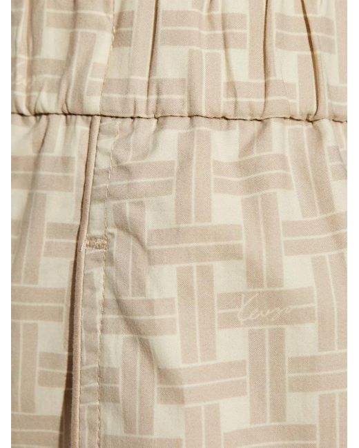 KENZO Natural Pattern-Jacquard Trousers
