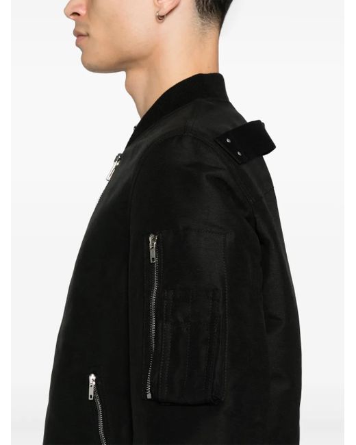 Rick Owens Black Classic Flight Jacket for men