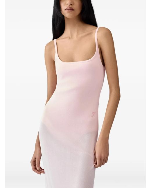Jacquemus Pink Nodo Midi Dress