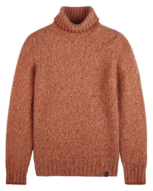 Fay Brown Pull En Laine Vierge À Col Roulé for men