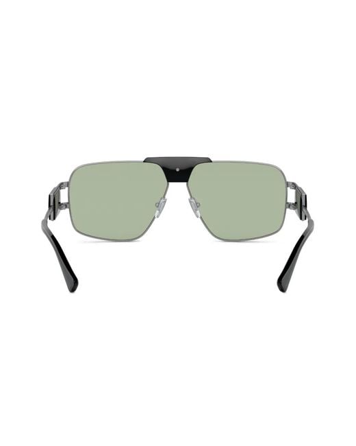 Versace Green Oversized-Sonnenbrille Mit Medusa-Detail