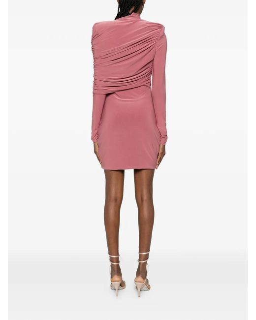 MITILIANE COUTURE Pink Draped Mini Dress