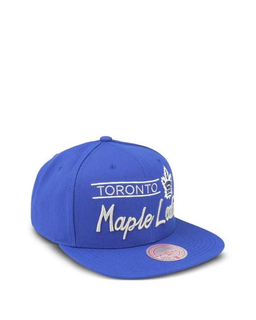 Mitchell & Ness Blue Toronto Maple Leafs Nhl Retro Lock Up Snapback Cap for men