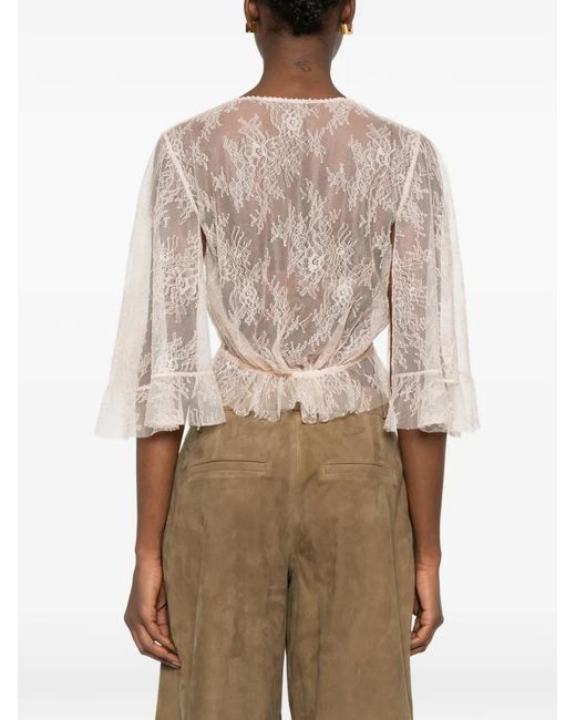 Alberta Ferretti Natural Shirt
