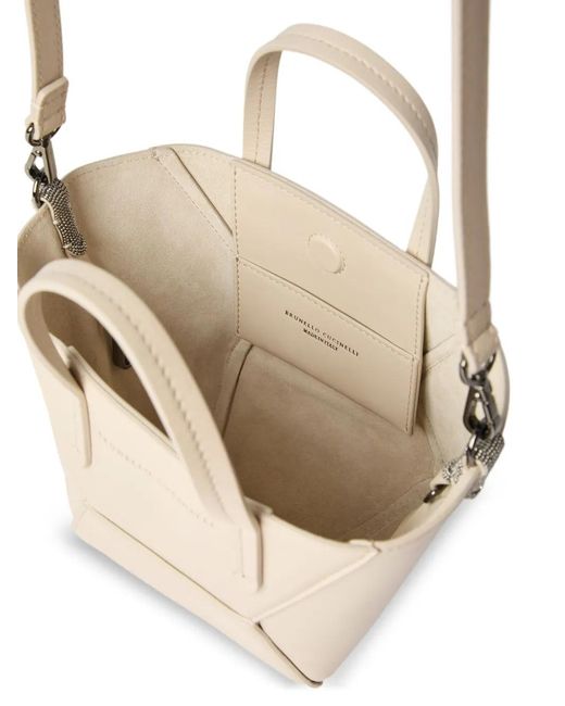 Brunello Cucinelli Natural Leather Tote Bag