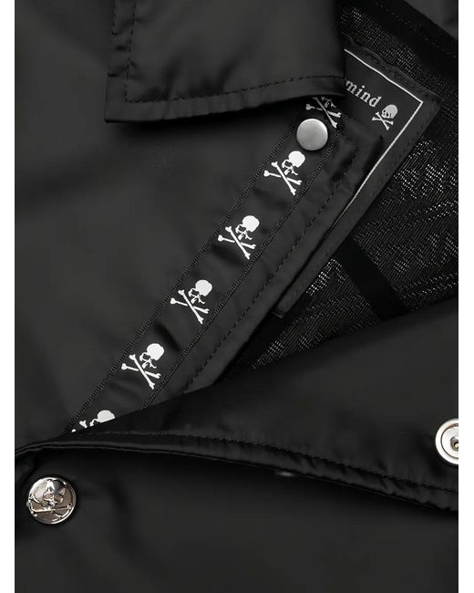 Mastermind Japan Black Logo-Print Coach Jacket for men
