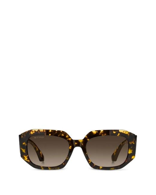 Etro Brown Tailoring Sunglasses