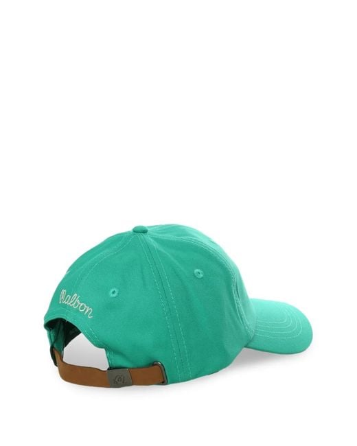 Malbon Golf Green Casquette Stamp Dad for men