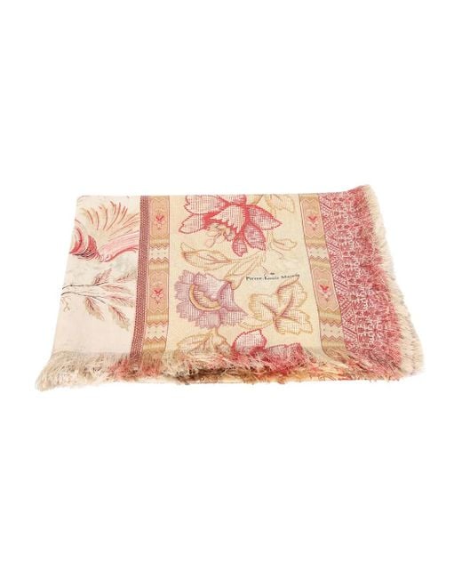 Pierre Louis Mascia Pink Schal Mit Fransen