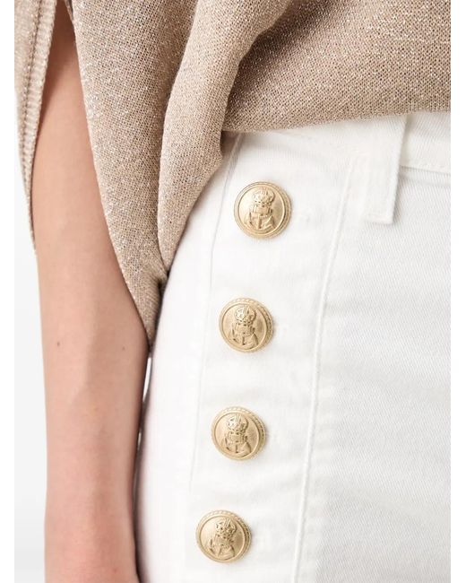 ViCOLO White Cristina Wide-Leg Jeans