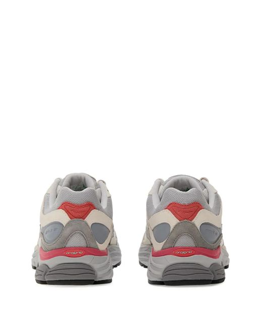 Saucony White Mesh-Panelled Sneakers