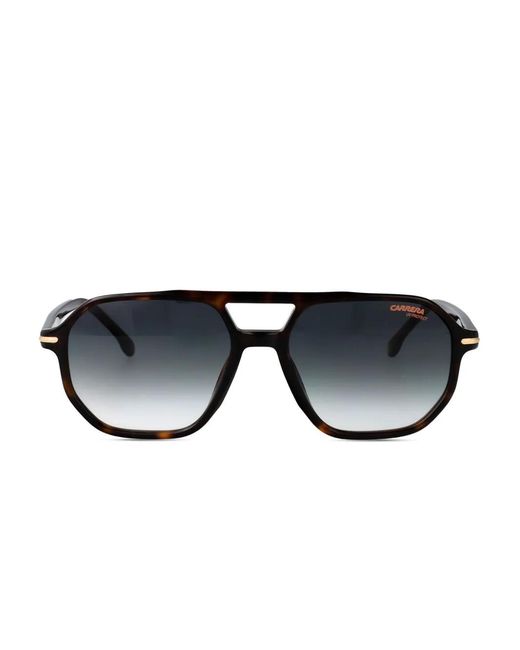 Carrera Black Geometric-Frame Sunglasses for men