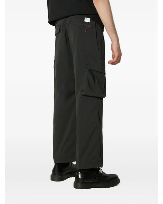 NANGA Black Hinoc Ripstop Field Buckle-Fastening Cargo Pants for men