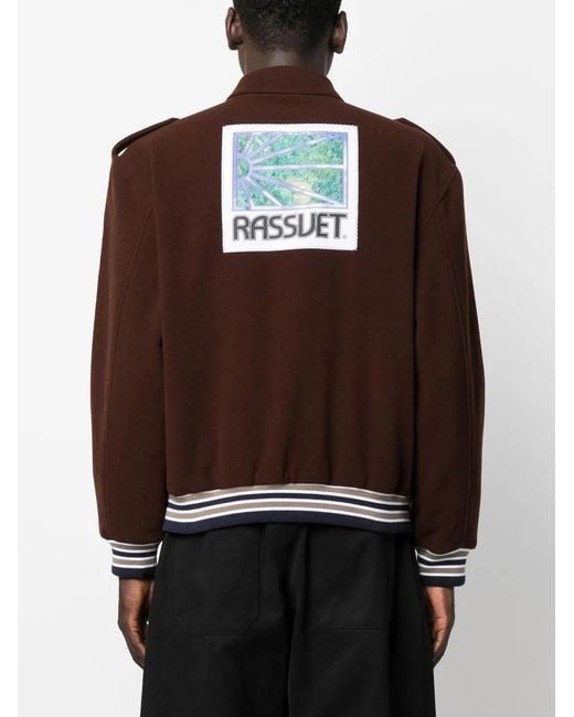Rassvet (PACCBET) Brown Logo Patch Jacket for men