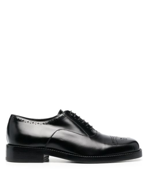 Raf Simons Black Square-toe Oxford Shoes for men