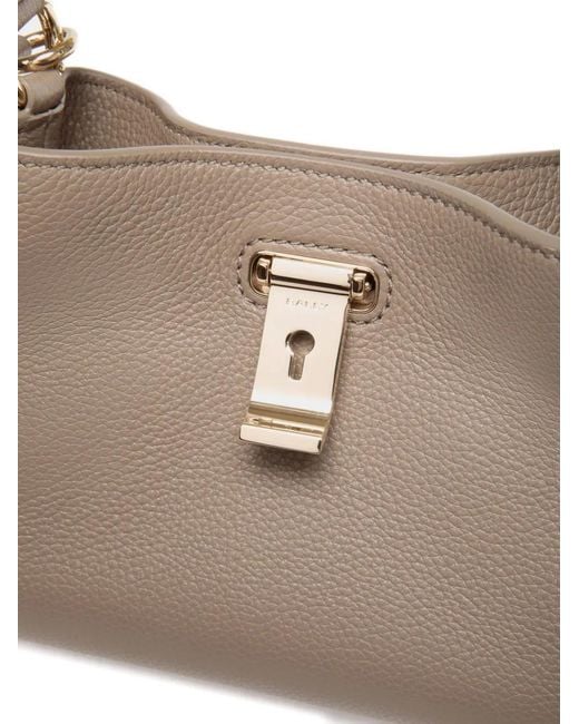 Bally Metallic Lock Me Tote Bag