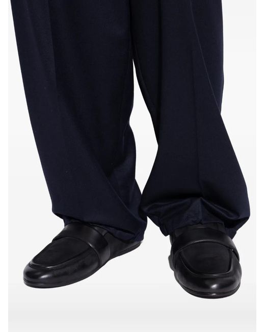Marsèll Black Steccoblocco Strap-Detail Loafers for men
