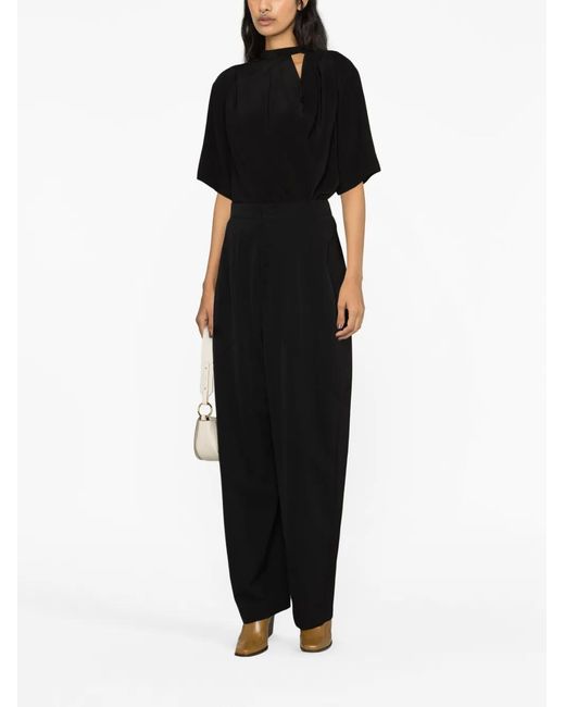 Stella McCartney Black Loose-Fit Tailored Trousers