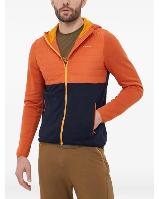 Viking Blue Quilted Hooded Performance Jacket for men