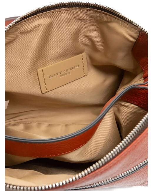 Gianni Chiarini Brown Umhängetasche mit Klappe