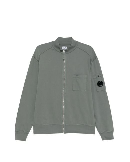 C P Company Gray Chest Pocket Zip Jacket for men