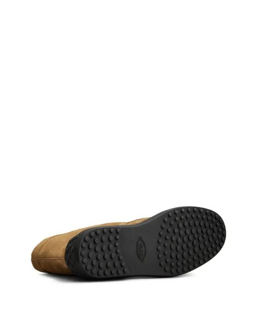 Tod's Brown Suede Combat Boots for men